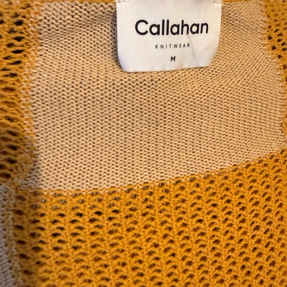 Callahan Knitwear in Mustard and Beige - Picture 8 of 9